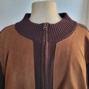 CLEARANCE – Jacklyn Smith Brown Suede Sweater/Jacket (Size: 1X)